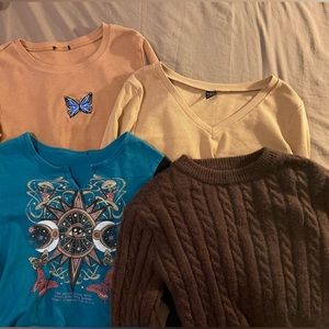 4 Set Long Sleeve Tops